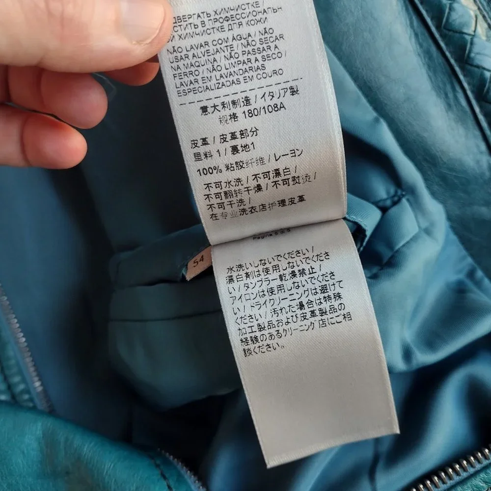 Rare AW16 Bottega Veneta Tomas Maier Leather Bomber Blouson Jacket Coat Luxury - Picture 5 of 8